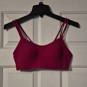 Lululemon Athletica Burgundy Ribbed Bralette